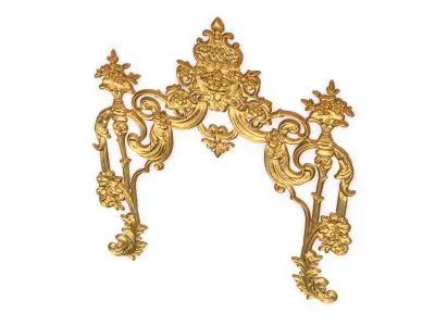 Classic decor ornament carved 64 3D model