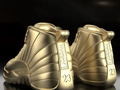 Air Jordan 12 Retro 3D print model