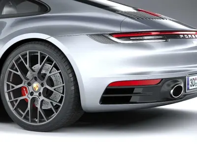 Porsche 911 Carrera 4S 2019 CoronaRender 3D model