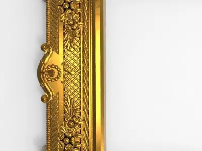 carved frame 3D model