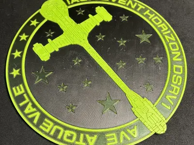 Green IASA Event Horizon Plaque 3D print model
