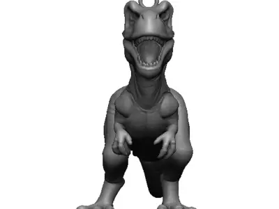 dinosaur pendant 3D print model