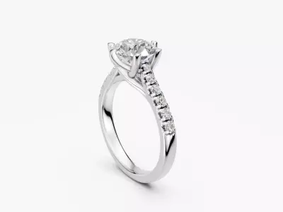 ZKR09 ENGAGEMENT RING 3D print model