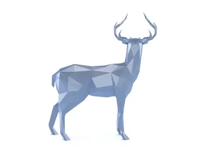 Low Poly Deer 3D model