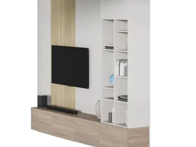 Modern TV Wall 013 3D model