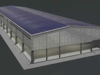Solar glasshouse 25e01 3D model