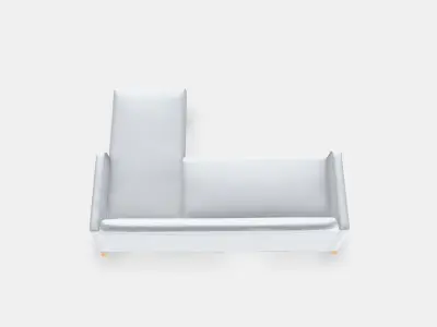 LINANAS 3-seat sofa 3 Low-poly 3D model