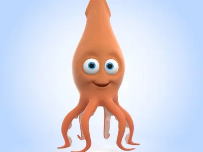 Squid 3D model