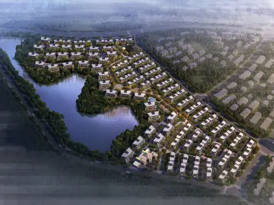 3D model of 2022 luxury fashion villa exterior 85 3D model