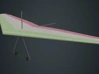Hang Glider 1B Low-poly 3D model