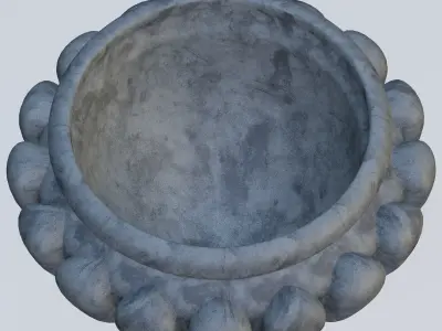 Garden urn planter28 3D model