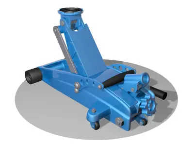 Hydraulic jack 3D model
