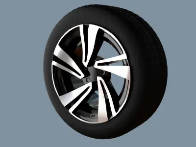 AS rims collection 5 - VW Nevada Low-poly 3D model