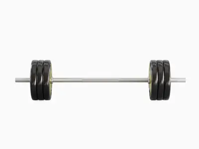 Techno Gym Barbell 04 3D model