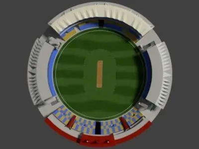 Cricket Stadium Free 3D model