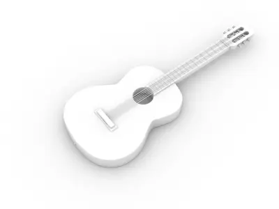 Acoustic italian Guitar 3D model