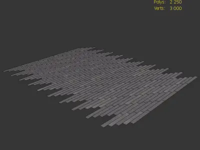 Wood Floor Oak Cosmo WWL 3D model