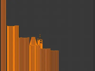 British Shed Low-poly 3D model