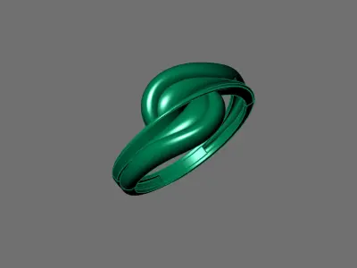 Plain Ring Women Ready STL 3DM Models Womens Rings 3D models 3D print model 12