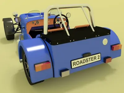 Roadster 2 sports car 3D model