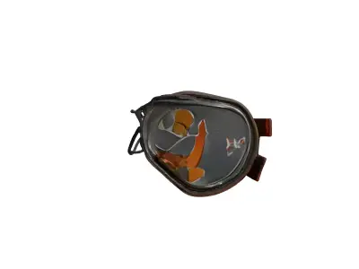 Rusty Damaged Car Headlight Prop Low-poly 3D model