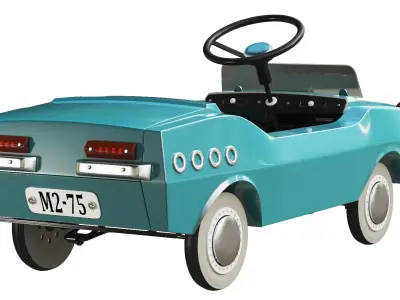 Pedal car Raduga M-2 or Rainbow M-2 3D model