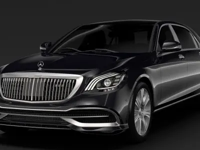 Mercedes Maybach S 650 Guard X222 2019 3D model