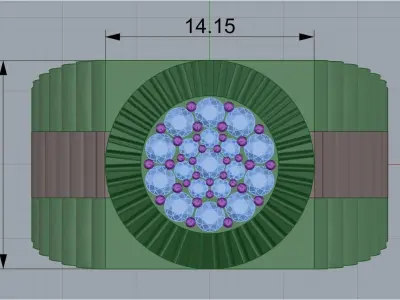 mans ring 3D print model