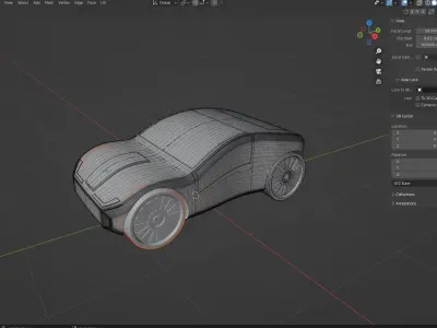 TOY CAR 03 Low-poly 3D model