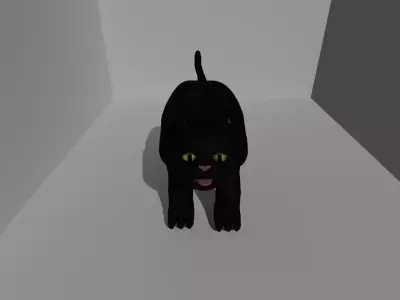 Toy kitten 3D model