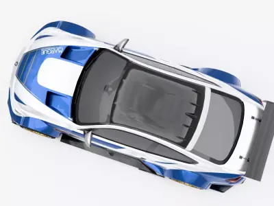 BMW M4 F82 Razor 2014 Low-poly 3D model