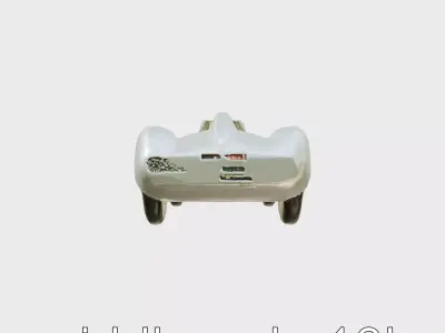 Mercedes-Benz W196 Silver Arrow Race Car Model Low-poly 3D model
