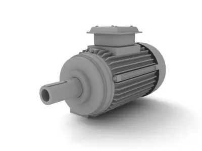 electric motor machine 3D model