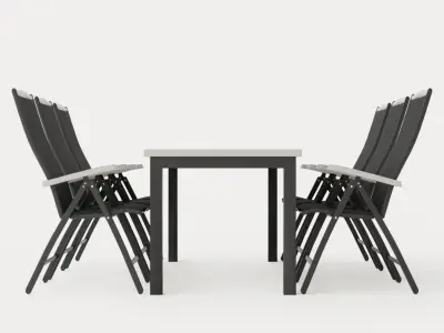 Monaco Food Group 220 280 6 Position Chairs Low-poly 3D model