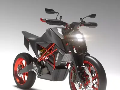 sport naked bike ev concept 3D model