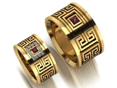 ring set 26 collection1 3D print model