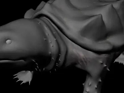 rigged turtle 3D model