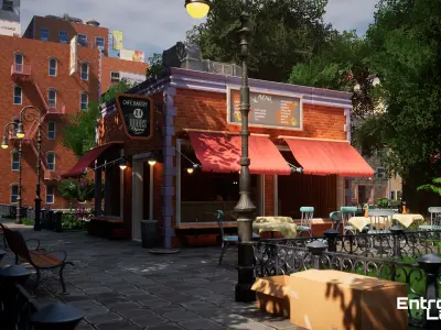 Stylized NYC Megapack New York Unreal Engine Ready Game Ready Low-poly 3D model