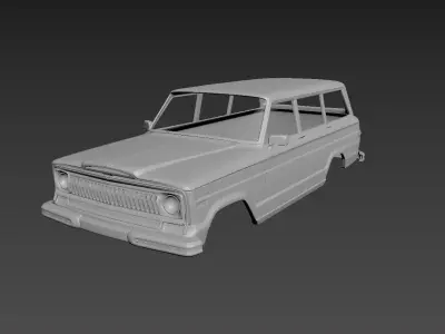 Jeep Grand Wagoneer 1973 Body For Print 3D print model