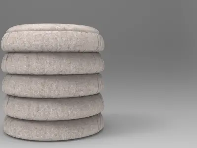 Panduf Stool Low-poly 3D model