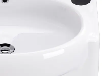 Corner Wall Mount Bathroom 3D model