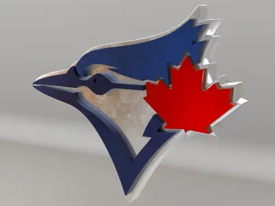 MLB Toronto BlueJays V2 Team Logo 3D model