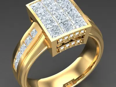 Luxury Men Rings Designs 6MR090 3D print model