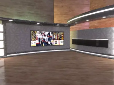 Virtual Broadcast Marble Studio 3D model