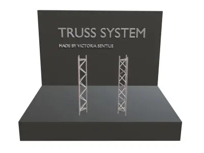 Truss system 3D model