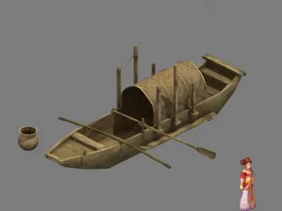 Game Transportation - Fishing 02 3D model