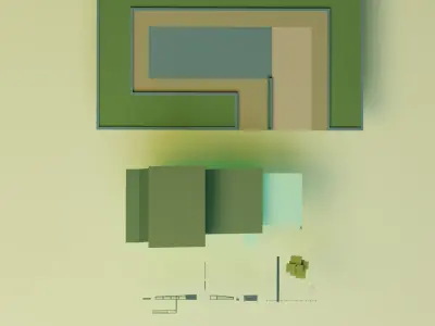 Lopwpoly House 15 Low-poly 3D model