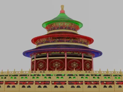 Chinese tower 3D model