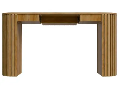 Console Table With Drawer And Unique Vertical Stripe Design Low-poly 3D model