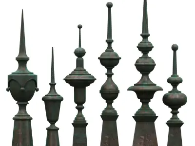 Architectural Metal Finials 0098 13-18 3D model